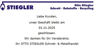 Bild 2 OTTO STIEGLER Schrott- & Metallhandel Inh. H.Gerbl e.Kfr. in Lichtenstein