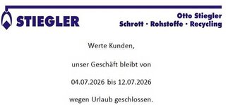 Bild 1 OTTO STIEGLER Schrott- & Metallhandel Inh. H.Gerbl e.Kfr. in Lichtenstein