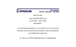 Bild 1 OTTO STIEGLER Schrott- & Metallhandel Inh. H.Gerbl e.Kfr. in Lichtenstein