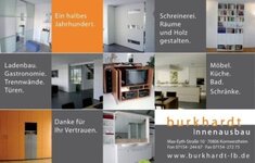 Bild 1 BURKHARDT Hermann . Innenausbau . Schreinerei in Ludwigsburg