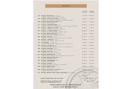 Bildergallerie Ristorante Pizzeria Capri Hof