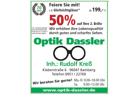 Bildergallerie Dassler Augenoptik Bamberg