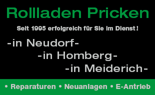 Rollladen Pricken - Reparaturen, Neuanlagen, E-Antrieb seit 1995 in Duisburg - Logo