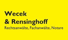 Kundenlogo von Wecek u. Rensinghoff - Rechtsanwälte,  Fachanwälte u. Notare