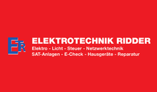 Kundenlogo von Elektrotechnik Ridder Sven Ridder