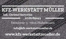 Kundenlogo von KFZ Werkstatt Müller Kundenlogo von KFZ Werkstatt Müller
