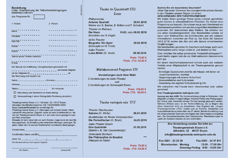 Eigentümer Bilder THEATERGEMEINDE Essen e.V. Essen