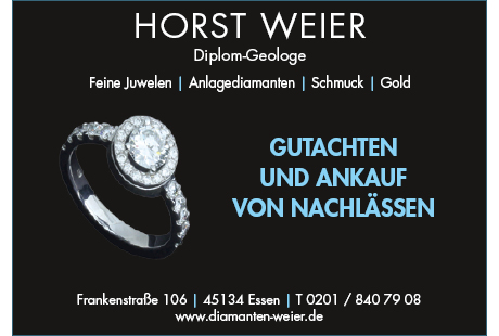 Bildergallerie Goldankauf Weier Horst Diplom- Geologe, Sachverständiger für Juwelen und Schmuck Essen