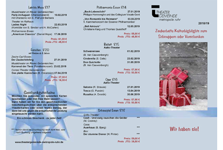Eigentümer Bilder THEATERGEMEINDE Essen e.V. Essen