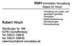 Bild 1 Robert M. Hirsch RMH Immobilien Verwaltung e.K. in Aschaffenburg