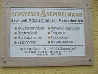 Bild 1 Schreinerei Schweser u. Semmelmann in Donaustauf