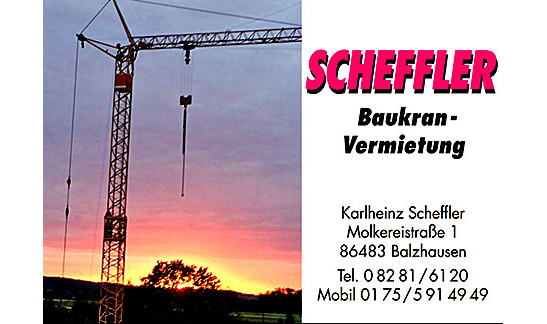 Scheffler Baukranvermietung GmbH in Balzhausen - Logo