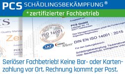 Bild 2 PCS GmbH Schädlingsbekämpfung in Aschaffenburg