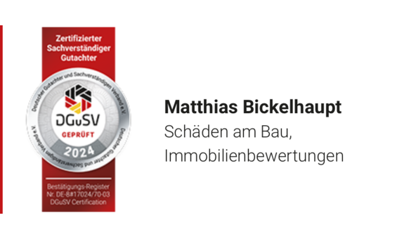 Sachverständiger Bau I Bauleitung I Schadensgutachten I Wertermittlung Matthias Reinhard Bickelhaupt in Pleidelsheim - Logo