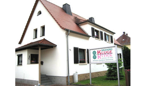 Druckerei Kluge in Riesa - Logo