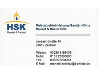 Bild 1 Meisterbetrieb Heizung-Sanitär-Klima Menzel & Rösler GbR in Zeithain