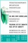 Bild 1 Zahnarztpraxis Dr. med. dent. Bernd Lang in Heilbronn