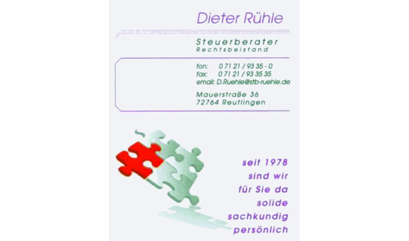 Rühle Dieter in Reutlingen - Logo