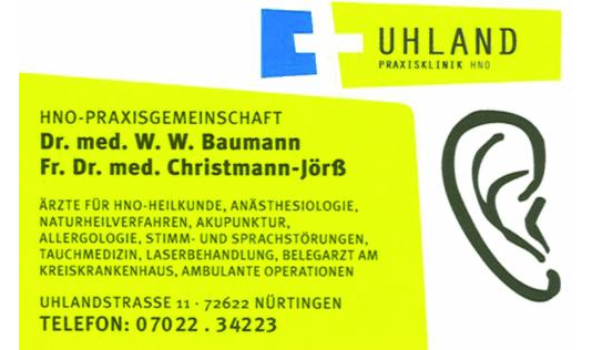 Baumann Walter Dr. med. und Christmann-Jörss Andrea Dr. med. in Nürtingen - Logo