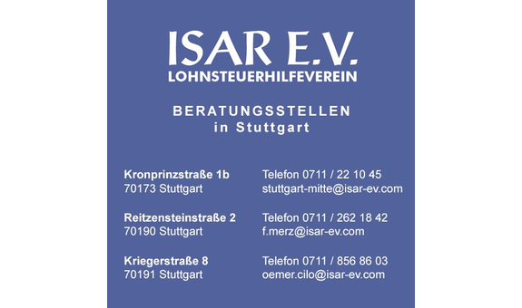 ISAR E.V. Lohnsteuerhilfeverein in Stuttgart - Logo