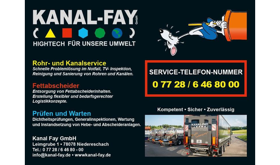 Kanal Fay Rohrreinigungs- u. Transport GmbH in Tuningen - Logo