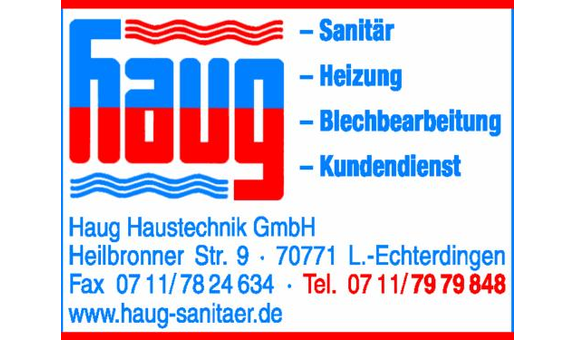 Haug Haustechnik GmbH in Echterdingen Stadt Leinfelden Echterdingen - Logo