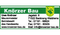 Knörzer Bau, Inh. Uwe Knörzer in Waldrems Gemeinde Backnang - Logo