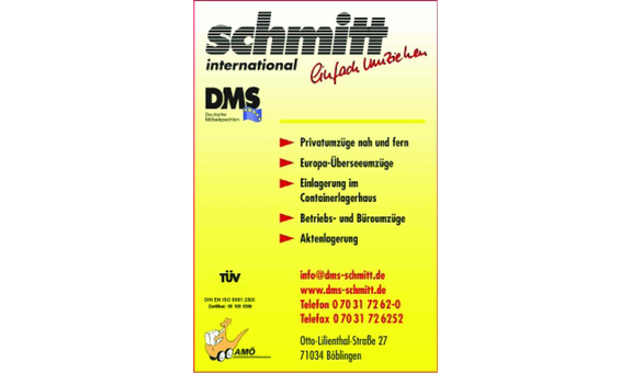 DMS Schmitt International Möbelspedition GmbH in Böblingen - Logo