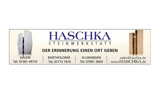 Haschka Steinwerkstatt in Bartholomä - Logo