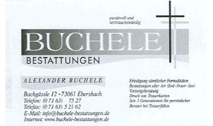 Buchele Bestattungen in Ebersbach an der Fils - Logo