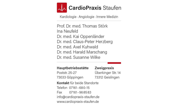 CardioPraxis Staufen, Prof. Dr. Störk & KollegInnen - Kardiologie, Angiologie, Innere Medizin in Göppingen - Logo