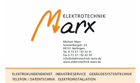 Elektrotechnik Marx, Inh. Michael Marx in Nellingen auf der Alb - Logo