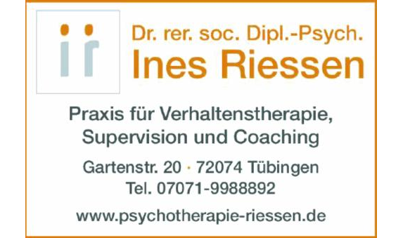 Riessen Ines Dr. rer. soc. Dipl.-Psych. in Tübingen - Logo