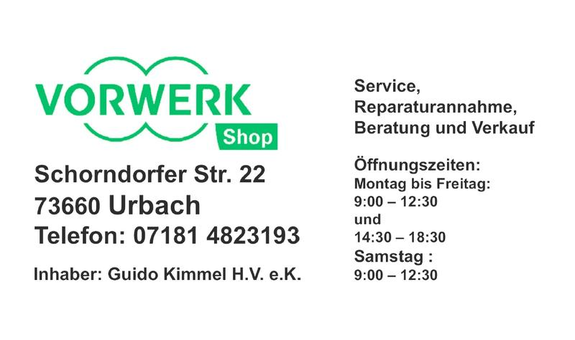 VORWERK Shop, Inh. Guido Kimmel in Urbach an der Rems - Logo