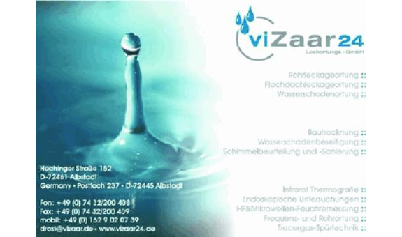 viZaar24 Leckortungs-GmbH in Onstmettingen Stadt Albstadt - Logo