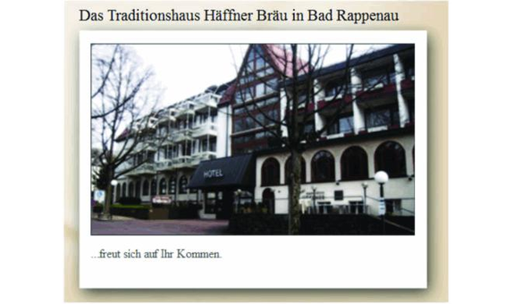 Häffner Bräu, Brauerei, Hotel-Gasthof in Bad Rappenau - Logo