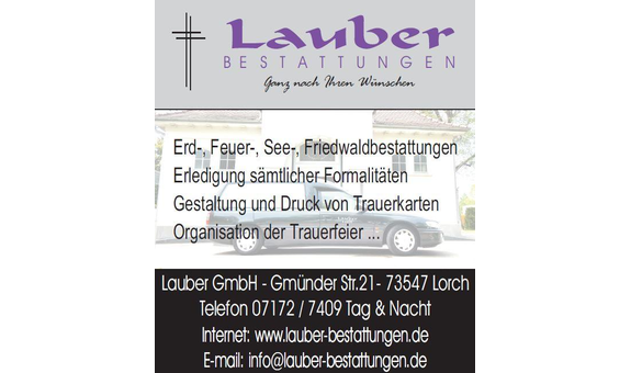 Lauber GmbH Bestattungen in Lorch in Württemberg - Logo