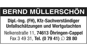 Müllerschön Bernd Kfz-Sachverständiger in Cappel Gemeinde Öhringen - Logo