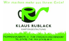 Rublack Garten- und Landschaftsau in Wachendorf Gemeinde Starzach - Logo