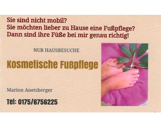 Kundenfoto 1 Anetsberger Marion Kosmetische Fußpflege