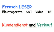 Kundenbild groß 1 LESER Rundfunk, Fernsehen-, SAT, Elektrogeräte u. Kundendienst