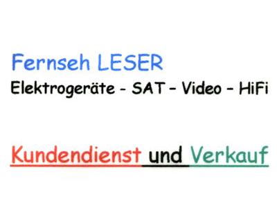 Kundenfoto 1 LESER Rundfunk, Fernsehen-, SAT, Elektrogeräte u. Kundendienst