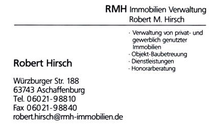 Kundenbild groß 1 Robert M. Hirsch RMH Immobilien Verwaltung e.K.