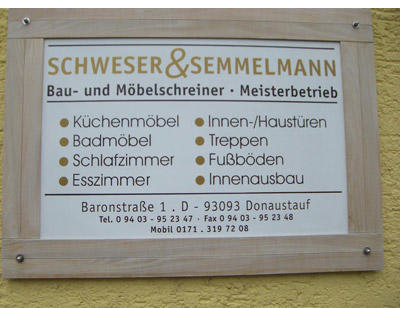 Kundenfoto 1 Schreinerei Schweser u. Semmelmann