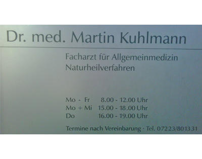 Kundenfoto 1 Kuhlmann Martin Dr. Arzt für Allgemeinmedizin und Naturheilverfahren