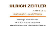 Kundenbild groß 1 Zeitler Ulrich GmbH & Co.KG Landhandel