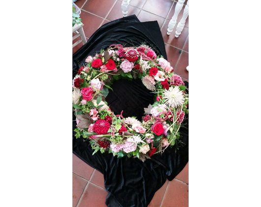 Kundenfoto 3 Blumen mit Herz Rosa CaNina