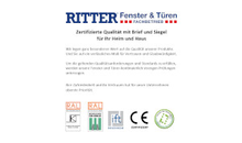 Kundenbild groß 3 RITTER Fenster & Türen GmbH