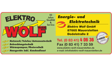 Kundenbild groß 1 Elektro Wolf GmbH