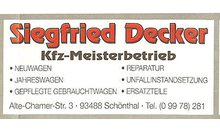 Kundenbild groß 1 Decker Siegfried Autowerkstatt